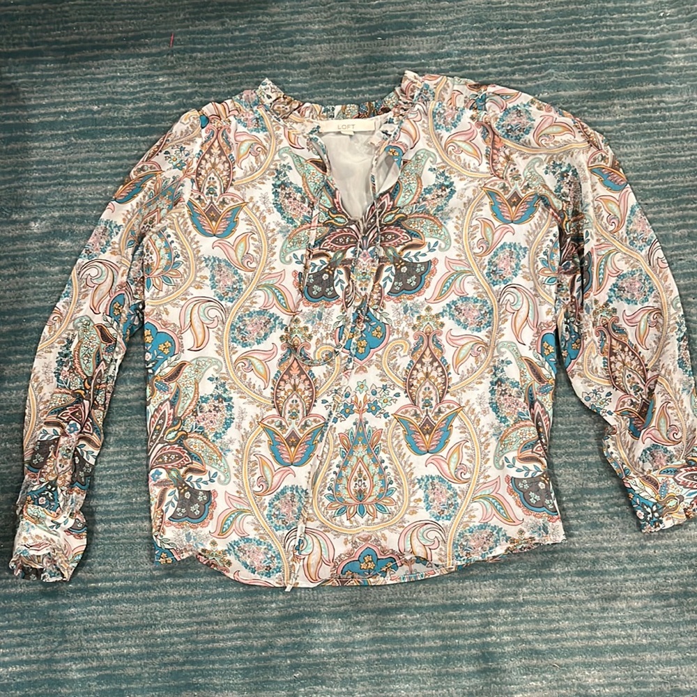 Loft paisley blouse